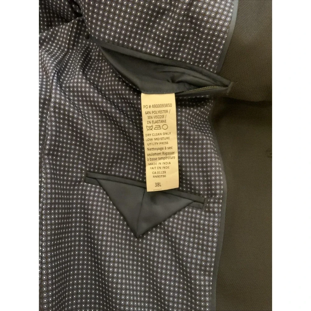 Michael Kors Rn 90736 38l Navy Suit Coat Multiple Interior Pockets